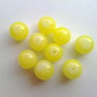 LMS1216 - margele sticla galben neon