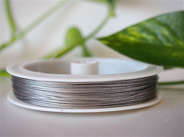 Sarma siliconata, tiger tail wire, 0.6mm (40)