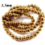 4156 - (120-130 buc) Hematit auriu, sfere 3,3-3,5mm