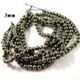 6207 - (130-135buc) Pirita gri inchis, sfere 3mm