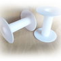 Mosor ,bobina, plastic alb 80x70mm DVLAK 015