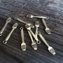 1b Charm pandantiv,zamak ,furculita 25x7mm (SALAK 104 )