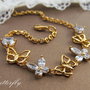 Bratara fluturi gold-filled BUTTERFLY