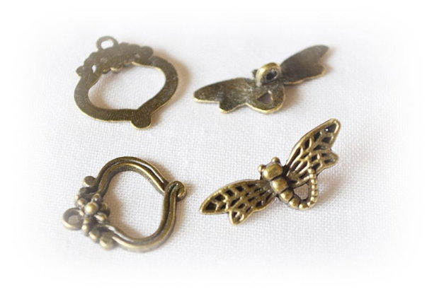 1b Inchizatoare toggle ,libelula ,bronz, 29mm x 11mm (BZLAK 073)