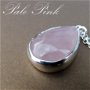 Pandantiv argint&quartz roz PINK