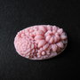 CABOCHON CU FLORI ROZ - 32 X 22 MM