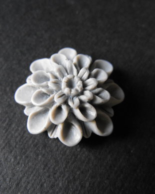 CABOCHON RASINA GRI - 22 MM