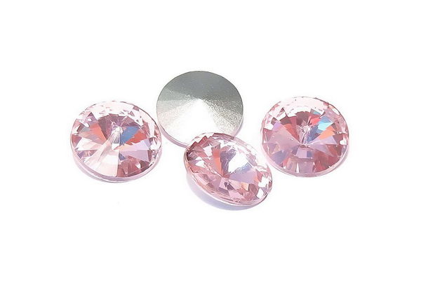 Cabochon din sticla, 16 mm, pink