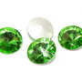 Cabochon din sticla, 16 mm, peridot