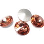 Cabochon din sticla, 16 mm, peach