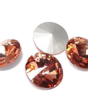 Cabochon din sticla, 16 mm, peach