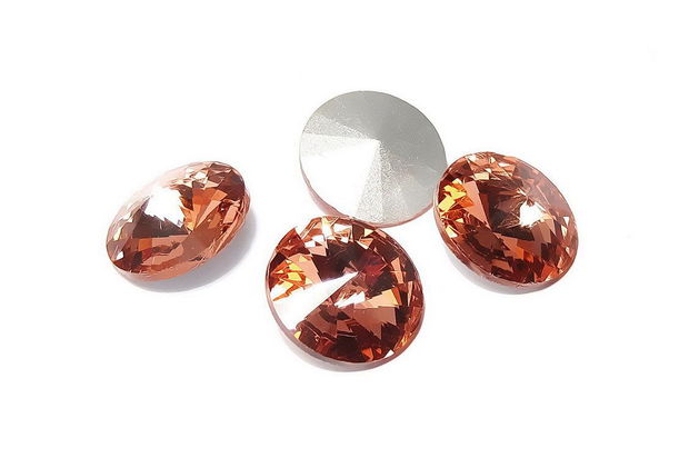 Cabochon din sticla, 16 mm, peach