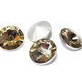 Cabochon din sticla, 16 mm, bronze shade