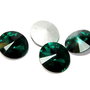 Cabochon din sticla, 16 mm, verde smarald