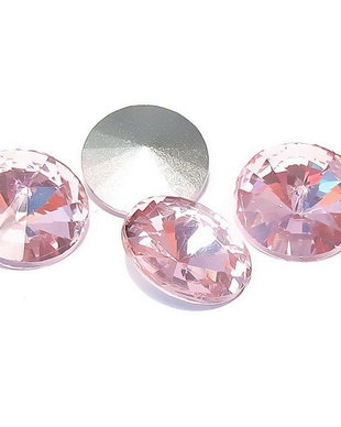 Cabochon din sticla, 14 mm, pink