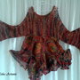 Pulover crosetat, impaslit - Boho Chic Autumn - rezervat
