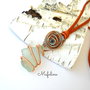 Colier Copper and Glass