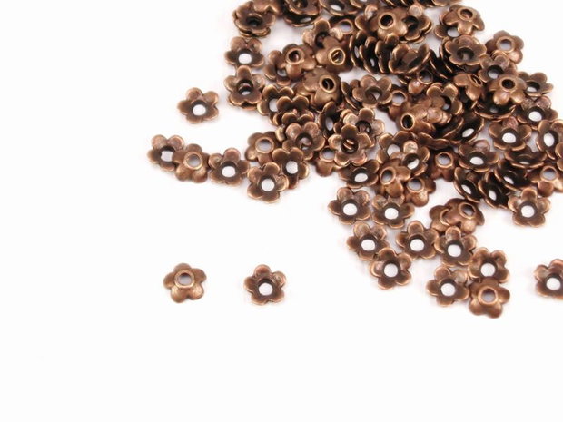 10b capace flori, finisaj cupru 6mm (CPLAK 101)