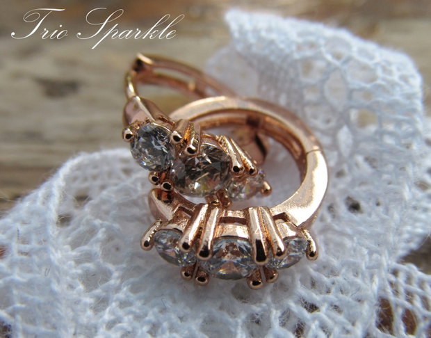 Cercei gold-filled veriga TRIO