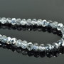1b Cristal ,rondele electroplacate, argintiu 6x4mm ( GSLAK 026)