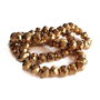 1b Cristal ,rondele electroplacate, bronz 6x4mm ( GSLAK 085)