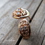 Cercei gold filled&zirconii GOLDEN