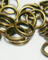 Zale duble, bronz, 6mm (50buc)