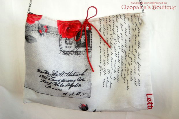 Rose letter & Newspaper bag 2