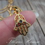 Pandantiv gold filled HAMSA