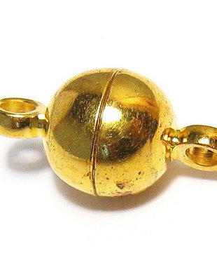 Inchizatoare cu magnet, 11.5x6 mm, aurie