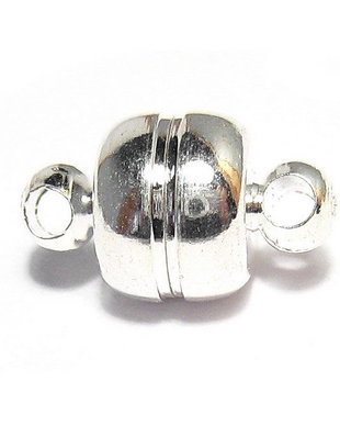 Inchizatoare cu magnet, 11x7 mm, argintie