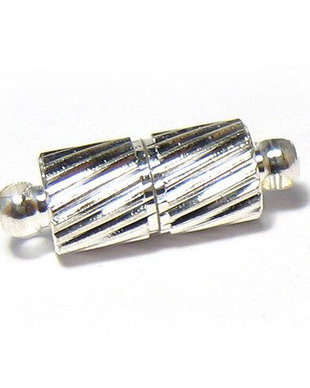 Inchizatoare cu magnet, argintie, 15x5 mm