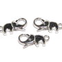 Inchizatoare elefant, 23x11 mm, argintie