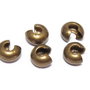 Crimp cover, 4 mm, bronz