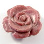 6199 - Pandantiv, floare sculptata, rodonit