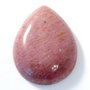 6230 - Cabochon, rodonit, picatura / lacrima, 40x30x9mm