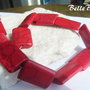 Howlit vopsit rosu aprox 8x16x24 mm