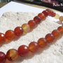 Agate fatetate ruginii aprox 10 mm