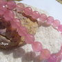 Agate fatetate "roz bombon" aprox 10 mm