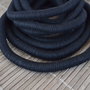 Snur bumbac negru 10mm ( 50cm) (KORB 5004 )