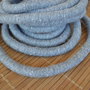 Snur bumbac gri 10mm ( 50cm) (KORB 5007 )