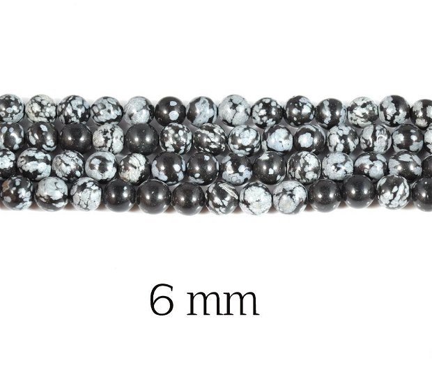 Obsidian NATURAL, 6 mm