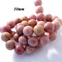 6239 - (4buc) Margele, sfere, rodonit, roz prafuit - olive, 10mm