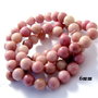 6241 - (10buc) Margele, sfere, rodonit, roz prafuit - olive, 6mm