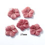 6237 - (1buc) Floare sculptata, rodonit, roz prafuit, 15mm