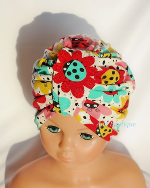 Turban dublu cu mamarute colorate-unicat