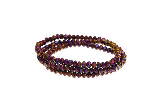1b cristal fatetat purple AB,  4x3mm(GSLAK 023)