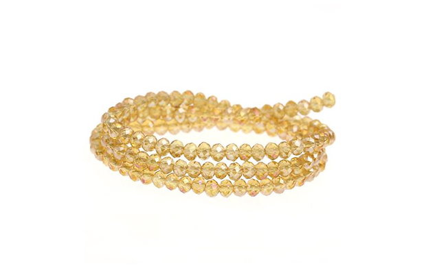 1b cristal champagne AB  4x3mm(GSLAK 020)