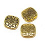 Margele din metal, auriu antichizat, 10.5x10.5 mm