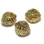 Margele din metal, auriu antichizat, 13x16 mm